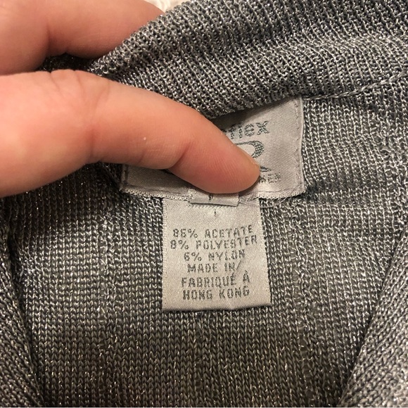 y2k slinky silver lurex top - Picture 6 of 15